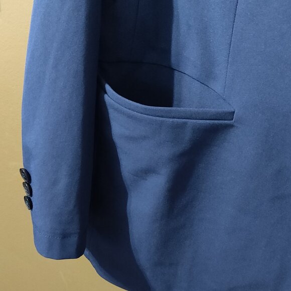 Sene Soho Flex Tech Sport Coat Stretch Blazer Navy Blue Custom Sized - Picture 5 of 7